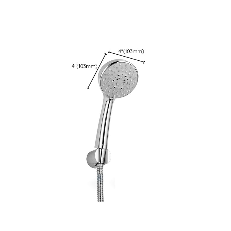 Contemporary Shower Head Round Handheld Shower Head in Bathroom Clearhalo 'Bathroom Remodel & Bathroom Fixtures' 'Home Improvement' 'home_improvement' 'home_improvement_shower_heads' 'Shower Heads' 'shower_heads' 'Showers & Bathtubs Plumbing' 'Showers & Bathtubs' 6366119