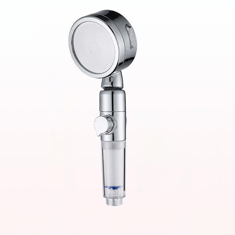 Modern Handheld Shower Head Sliver Round Standard Shower Heads Silver/Gray Hand Shower Hose not included Clearhalo 'Bathroom Remodel & Bathroom Fixtures' 'Home Improvement' 'home_improvement' 'home_improvement_shower_heads' 'Shower Heads' 'shower_heads' 'Showers & Bathtubs Plumbing' 'Showers & Bathtubs' 6366124