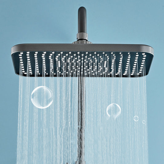 Modern Shower System Wall Mounted Spot Resist Shower System with Hand Shower Clearhalo 'Bathroom Remodel & Bathroom Fixtures' 'Home Improvement' 'home_improvement' 'home_improvement_shower_faucets' 'Shower Faucets & Systems' 'shower_faucets' 'Showers & Bathtubs Plumbing' 'Showers & Bathtubs' 6366199