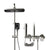 Modern Style Shower System Handle Knob Rectangle Wall Mounted Copper Shower System Gun Grey Digital Display Not Included Clearhalo 'Bathroom Remodel & Bathroom Fixtures' 'Home Improvement' 'home_improvement' 'home_improvement_shower_faucets' 'Shower Faucets & Systems' 'shower_faucets' 'Showers & Bathtubs Plumbing' 'Showers & Bathtubs' 6366216