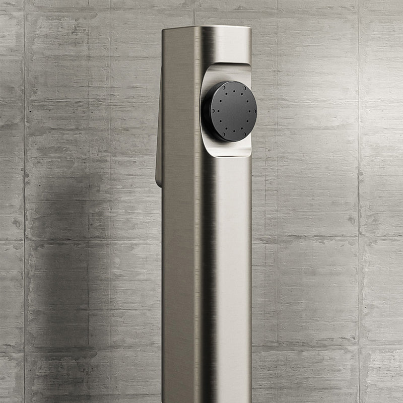 Modern Style Shower System Handle Knob Rectangle Wall Mounted Copper Shower System Clearhalo 'Bathroom Remodel & Bathroom Fixtures' 'Home Improvement' 'home_improvement' 'home_improvement_shower_faucets' 'Shower Faucets & Systems' 'shower_faucets' 'Showers & Bathtubs Plumbing' 'Showers & Bathtubs' 6366225