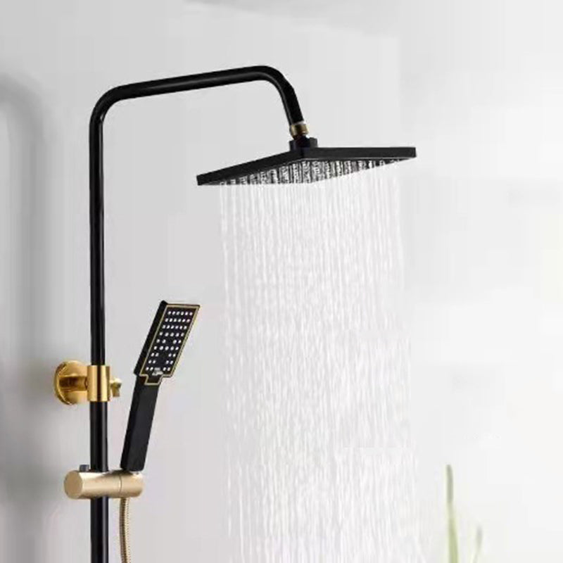 Modern Adjustable Swivel Shower Metal Shower Head Shower Faucet on Wall Clearhalo 'Bathroom Remodel & Bathroom Fixtures' 'Home Improvement' 'home_improvement' 'home_improvement_shower_faucets' 'Shower Faucets & Systems' 'shower_faucets' 'Showers & Bathtubs Plumbing' 'Showers & Bathtubs' 6366278