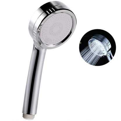 Modern Handheld Shower Head 5-Spray Patterns Chrome Round Wall-Mount Shower Head Hand Shower Clearhalo 'Bathroom Remodel & Bathroom Fixtures' 'Home Improvement' 'home_improvement' 'home_improvement_shower_heads' 'Shower Heads' 'shower_heads' 'Showers & Bathtubs Plumbing' 'Showers & Bathtubs' 6366940