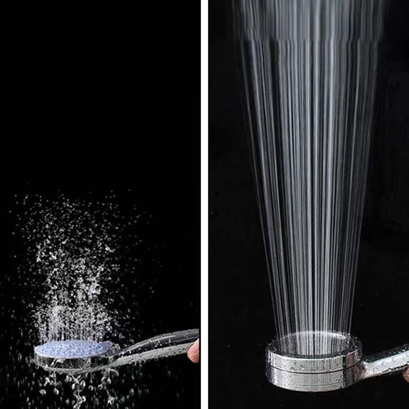 Modern Handheld Shower Head 5-Spray Patterns Chrome Round Wall-Mount Shower Head Clearhalo 'Bathroom Remodel & Bathroom Fixtures' 'Home Improvement' 'home_improvement' 'home_improvement_shower_heads' 'Shower Heads' 'shower_heads' 'Showers & Bathtubs Plumbing' 'Showers & Bathtubs' 6366945