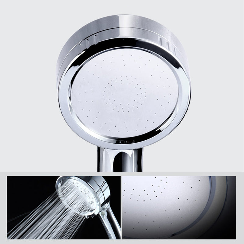 Modern Handheld Shower Head 5-Spray Patterns Chrome Round Wall-Mount Shower Head Clearhalo 'Bathroom Remodel & Bathroom Fixtures' 'Home Improvement' 'home_improvement' 'home_improvement_shower_heads' 'Shower Heads' 'shower_heads' 'Showers & Bathtubs Plumbing' 'Showers & Bathtubs' 6366948