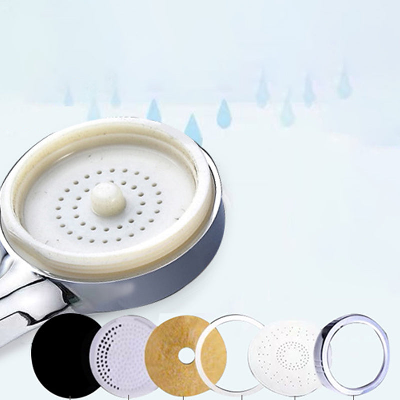 Modern Handheld Shower Head 5-Spray Patterns Chrome Round Wall-Mount Shower Head Clearhalo 'Bathroom Remodel & Bathroom Fixtures' 'Home Improvement' 'home_improvement' 'home_improvement_shower_heads' 'Shower Heads' 'shower_heads' 'Showers & Bathtubs Plumbing' 'Showers & Bathtubs' 6366950