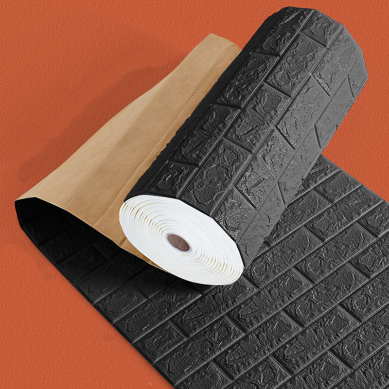 3D Wall Plate Modern Style Minimalist Home Living Room Wall Panel Black 16.5' (5m) Clearhalo 'Flooring 'Home Improvement' 'home_improvement' 'home_improvement_wall_paneling' 'Wall Paneling' 'wall_paneling' 'Walls & Ceilings' Walls and Ceiling' 6367405