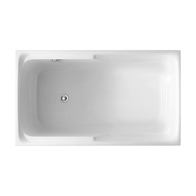 Back to Wall Small Tub Modern Soaking Rectangular Bathroom Bathtub Clearhalo 'Bathroom Remodel & Bathroom Fixtures' 'Bathtubs' 'Home Improvement' 'home_improvement' 'home_improvement_bathtubs' 'Showers & Bathtubs' 6367774