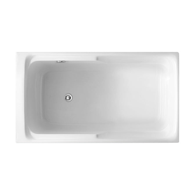 Back to Wall Small Tub Modern Soaking Rectangular Bathroom Bathtub Clearhalo 'Bathroom Remodel & Bathroom Fixtures' 'Bathtubs' 'Home Improvement' 'home_improvement' 'home_improvement_bathtubs' 'Showers & Bathtubs' 6367778