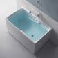 Back to Wall Small Tub Modern Soaking Rectangular Bathroom Bathtub Clearhalo 'Bathroom Remodel & Bathroom Fixtures' 'Bathtubs' 'Home Improvement' 'home_improvement' 'home_improvement_bathtubs' 'Showers & Bathtubs' 6367780