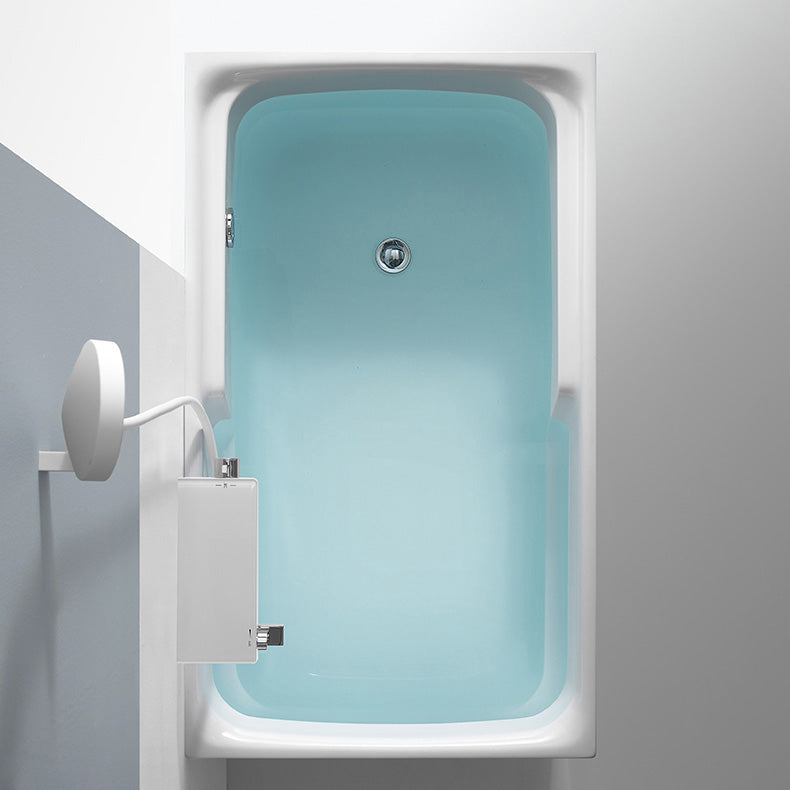 Back to Wall Small Tub Modern Soaking Rectangular Bathroom Bathtub Clearhalo 'Bathroom Remodel & Bathroom Fixtures' 'Bathtubs' 'Home Improvement' 'home_improvement' 'home_improvement_bathtubs' 'Showers & Bathtubs' 6367781