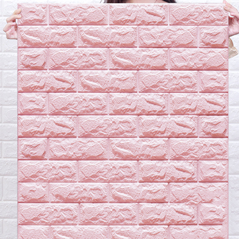 Contemporary Wall Paneling 3D Embossed Mosaic Peel and Press Waterproof Wall Access Panel Clearhalo 'Flooring 'Home Improvement' 'home_improvement' 'home_improvement_wall_paneling' 'Wall Paneling' 'wall_paneling' 'Walls & Ceilings' Walls and Ceiling' 6380348