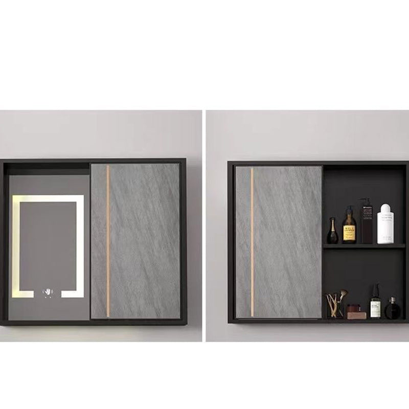 2 Doors Bathroom Vanity Grey Mirror Ceramic Top Wall Mount Vanity Set with Single Sink Clearhalo 'Bathroom Remodel & Bathroom Fixtures' 'Bathroom Vanities' 'bathroom_vanities' 'Home Improvement' 'home_improvement' 'home_improvement_bathroom_vanities' 6380604