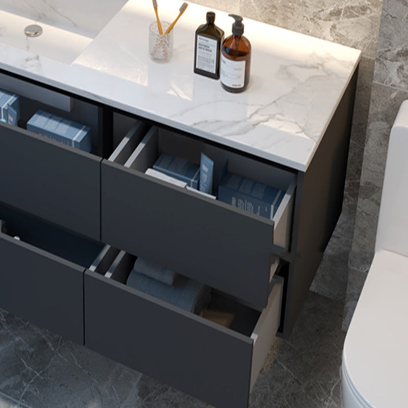 Modern Sink Vanity Wall Mount Bathroom Wooden Vanity Cabinet with Mirror Cabinet Clearhalo 'Bathroom Remodel & Bathroom Fixtures' 'Bathroom Vanities' 'bathroom_vanities' 'Home Improvement' 'home_improvement' 'home_improvement_bathroom_vanities' 6380626