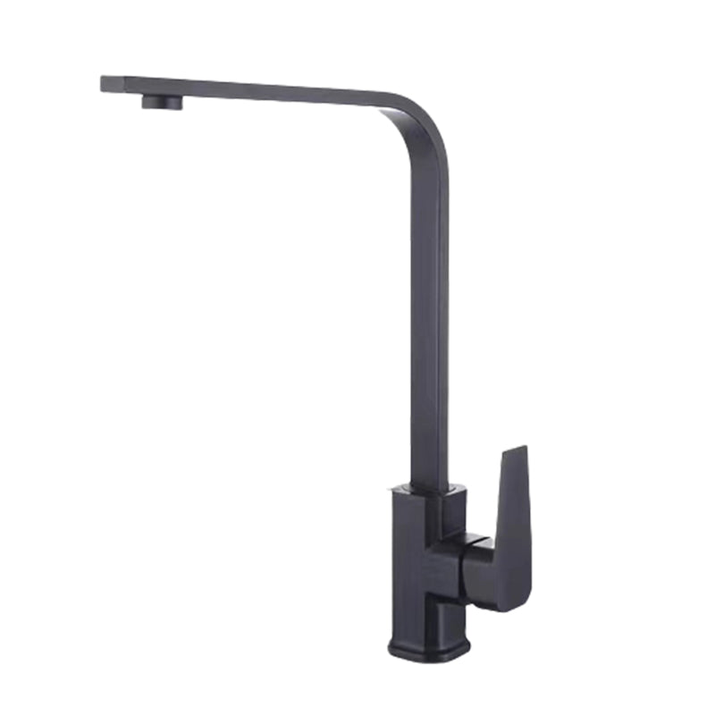 1-Handle Faucets Stainless Steel Touchless with Water Dispenser Standard Kitchen Faucets Black Supply Line Not Included Clearhalo 'Home Improvement' 'home_improvement' 'home_improvement_kitchen_faucets' 'Kitchen Faucets' 'Kitchen Remodel & Kitchen Fixtures' 'Kitchen Sinks & Faucet Components' 'kitchen_faucets' 6380868