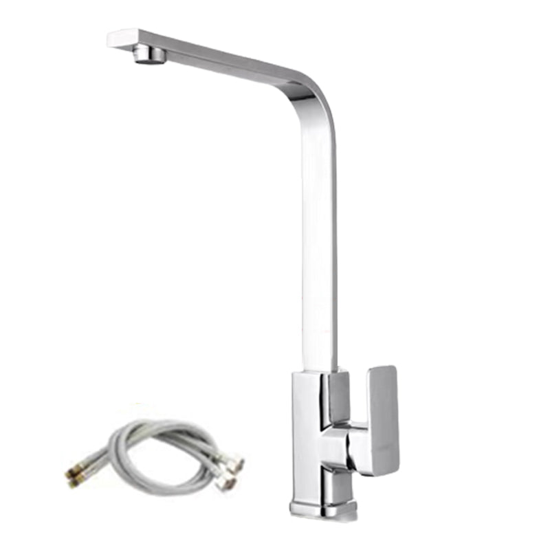 1-Handle Faucets Stainless Steel Touchless with Water Dispenser Standard Kitchen Faucets Silver/Gray 24 Inches Clearhalo 'Home Improvement' 'home_improvement' 'home_improvement_kitchen_faucets' 'Kitchen Faucets' 'Kitchen Remodel & Kitchen Fixtures' 'Kitchen Sinks & Faucet Components' 'kitchen_faucets' 6380875