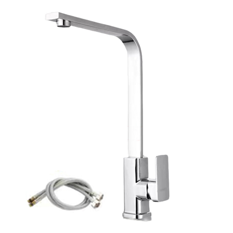 1-Handle Faucets Stainless Steel Touchless with Water Dispenser Standard Kitchen Faucets Silver Gray 24 Inches Clearhalo 'Home Improvement' 'home_improvement' 'home_improvement_kitchen_faucets' 'Kitchen Faucets' 'Kitchen Remodel & Kitchen Fixtures' 'Kitchen Sinks & Faucet Components' 'kitchen_faucets' 6380875