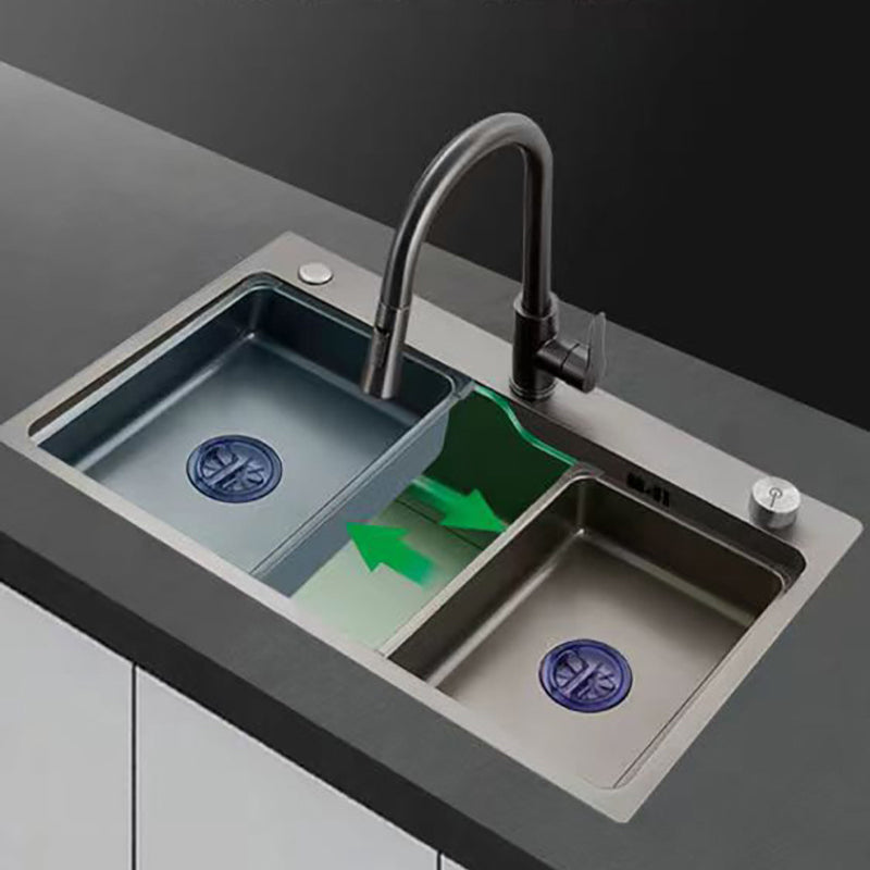 Modern 1-Handle Faucet Pull down with Water Dispenser Standard Kitchen Faucet Clearhalo 'Home Improvement' 'home_improvement' 'home_improvement_kitchen_faucets' 'Kitchen Faucets' 'Kitchen Remodel & Kitchen Fixtures' 'Kitchen Sinks & Faucet Components' 'kitchen_faucets' 6380899