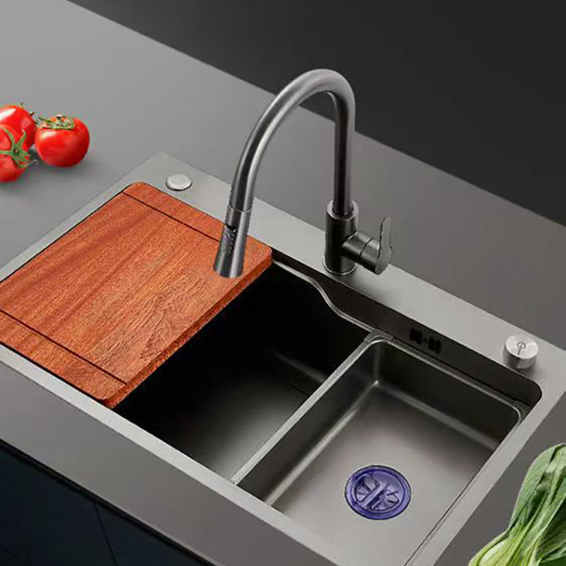 Modern 1-Handle Faucet Pull down with Water Dispenser Standard Kitchen Faucet Clearhalo 'Home Improvement' 'home_improvement' 'home_improvement_kitchen_faucets' 'Kitchen Faucets' 'Kitchen Remodel & Kitchen Fixtures' 'Kitchen Sinks & Faucet Components' 'kitchen_faucets' 6380902
