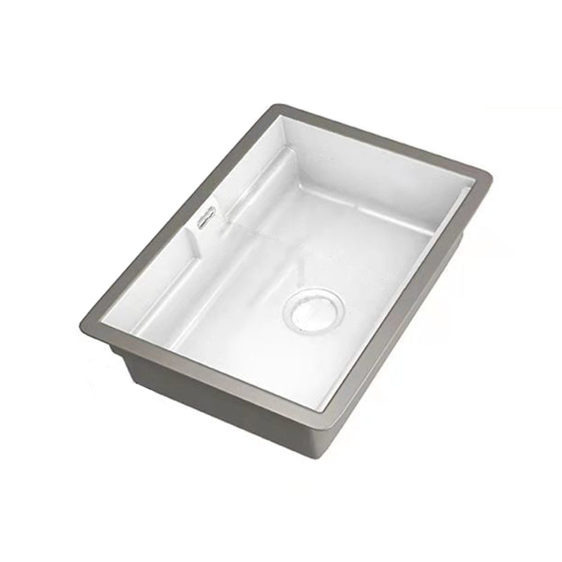 Modern Undermount Vanity Sink Rectangular Porcelain with Overflow and Faucet Vessel Clearhalo 'Bathroom Remodel & Bathroom Fixtures' 'Bathroom Sinks & Faucet Components' 'Bathroom Sinks' 'bathroom_sink' 'Home Improvement' 'home_improvement' 'home_improvement_bathroom_sink' 6381052