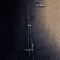 Brass Wall Mounted Shower Combo Rain Shower Set with Slide Bar Included Clearhalo 'Bathroom Remodel & Bathroom Fixtures' 'Home Improvement' 'home_improvement' 'home_improvement_shower_faucets' 'Shower Faucets & Systems' 'shower_faucets' 'Showers & Bathtubs Plumbing' 'Showers & Bathtubs' 6381257