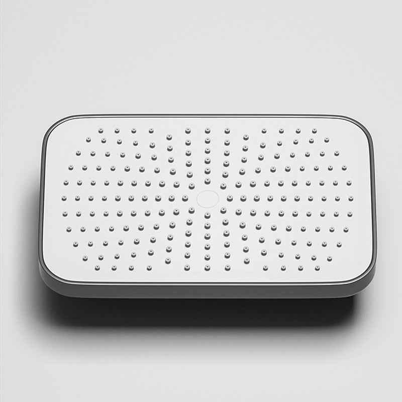 Modern Shower System Wall Mounted Spot Resist Rectangle Shower System with Hand Shower Clearhalo 'Bathroom Remodel & Bathroom Fixtures' 'Home Improvement' 'home_improvement' 'home_improvement_shower_faucets' 'Shower Faucets & Systems' 'shower_faucets' 'Showers & Bathtubs Plumbing' 'Showers & Bathtubs' 6381294