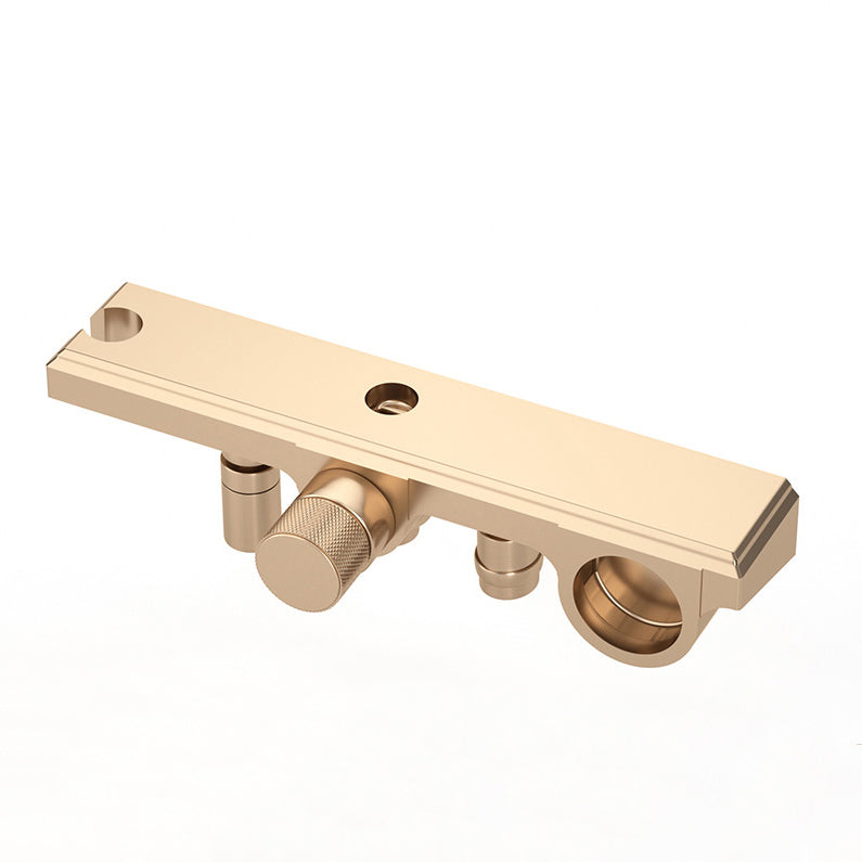 Modern Shower System Rectangle Handle Knob Wall Mounted Copper Shower System Clearhalo 'Bathroom Remodel & Bathroom Fixtures' 'Home Improvement' 'home_improvement' 'home_improvement_shower_faucets' 'Shower Faucets & Systems' 'shower_faucets' 'Showers & Bathtubs Plumbing' 'Showers & Bathtubs' 6381325