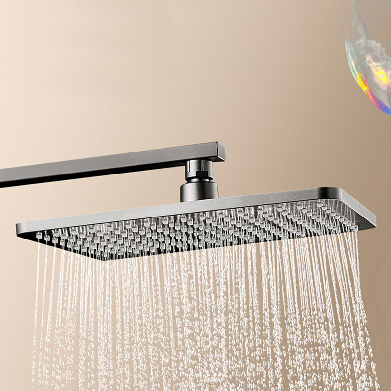 Contemporary Shower System Handheld Shower Head Slide Bar Wall Mounted Shower Set Clearhalo 'Bathroom Remodel & Bathroom Fixtures' 'Home Improvement' 'home_improvement' 'home_improvement_shower_faucets' 'Shower Faucets & Systems' 'shower_faucets' 'Showers & Bathtubs Plumbing' 'Showers & Bathtubs' 6381338