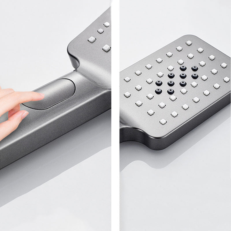 Contemporary Shower System Handheld Shower Head Slide Bar Wall Mounted Shower Set Clearhalo 'Bathroom Remodel & Bathroom Fixtures' 'Home Improvement' 'home_improvement' 'home_improvement_shower_faucets' 'Shower Faucets & Systems' 'shower_faucets' 'Showers & Bathtubs Plumbing' 'Showers & Bathtubs' 6381357