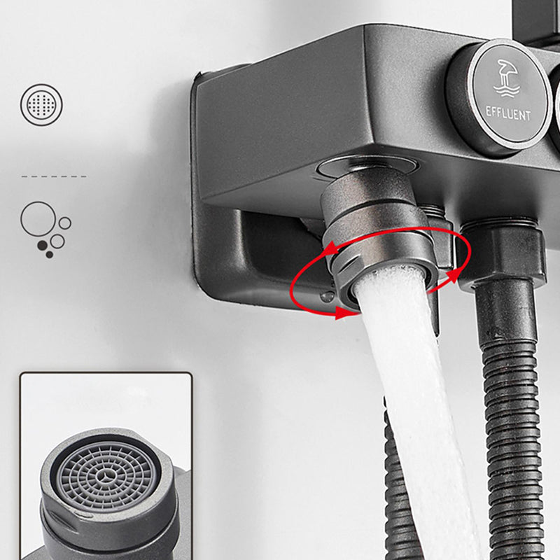 Contemporary Shower System Handheld Shower Head Slide Bar Wall Mounted Shower Set Clearhalo 'Bathroom Remodel & Bathroom Fixtures' 'Home Improvement' 'home_improvement' 'home_improvement_shower_faucets' 'Shower Faucets & Systems' 'shower_faucets' 'Showers & Bathtubs Plumbing' 'Showers & Bathtubs' 6381359