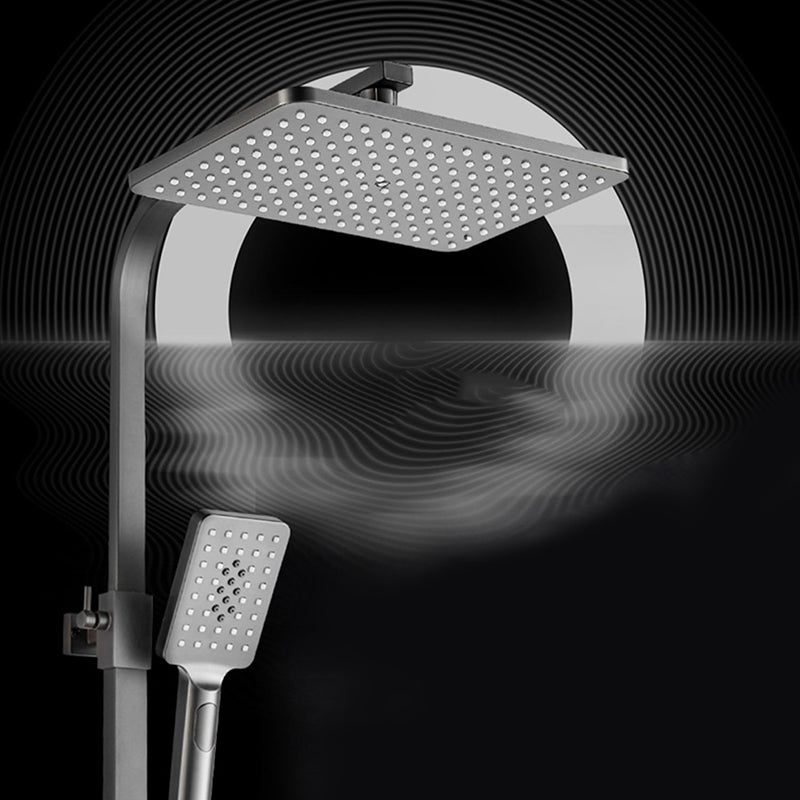 Contemporary Shower System Handheld Shower Head Slide Bar Wall Mounted Shower Set Clearhalo 'Bathroom Remodel & Bathroom Fixtures' 'Home Improvement' 'home_improvement' 'home_improvement_shower_faucets' 'Shower Faucets & Systems' 'shower_faucets' 'Showers & Bathtubs Plumbing' 'Showers & Bathtubs' 6381361