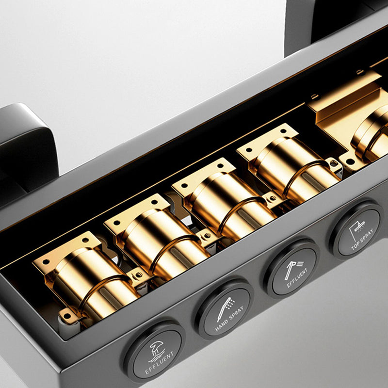 Contemporary Shower System Handheld Shower Head Slide Bar Wall Mounted Shower Set Clearhalo 'Bathroom Remodel & Bathroom Fixtures' 'Home Improvement' 'home_improvement' 'home_improvement_shower_faucets' 'Shower Faucets & Systems' 'shower_faucets' 'Showers & Bathtubs Plumbing' 'Showers & Bathtubs' 6381362