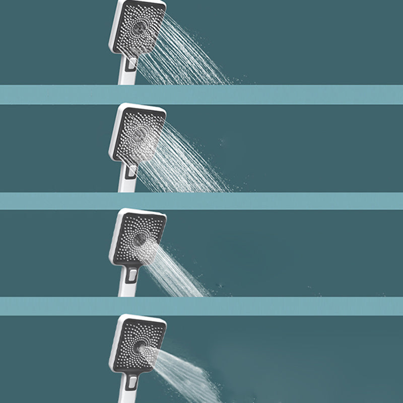 Contemporary Shower System Slide Bar Adjustable Shower Head Wall Mounted Shower Set Clearhalo 'Bathroom Remodel & Bathroom Fixtures' 'Home Improvement' 'home_improvement' 'home_improvement_shower_faucets' 'Shower Faucets & Systems' 'shower_faucets' 'Showers & Bathtubs Plumbing' 'Showers & Bathtubs' 6381392