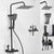 Contemporary Shower System Slide Bar Handheld Shower Head Wall Mounted Shower Set Black Clearhalo 'Bathroom Remodel & Bathroom Fixtures' 'Home Improvement' 'home_improvement' 'home_improvement_shower_faucets' 'Shower Faucets & Systems' 'shower_faucets' 'Showers & Bathtubs Plumbing' 'Showers & Bathtubs' 6381408