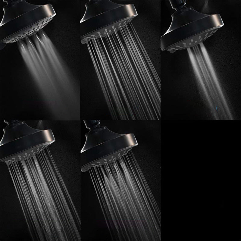 Round Metal Fixed Shower Head Traditional Adjustable Spray Pattern Shower Head Clearhalo 'Bathroom Remodel & Bathroom Fixtures' 'Home Improvement' 'home_improvement' 'home_improvement_shower_heads' 'Shower Heads' 'shower_heads' 'Showers & Bathtubs Plumbing' 'Showers & Bathtubs' 6381428