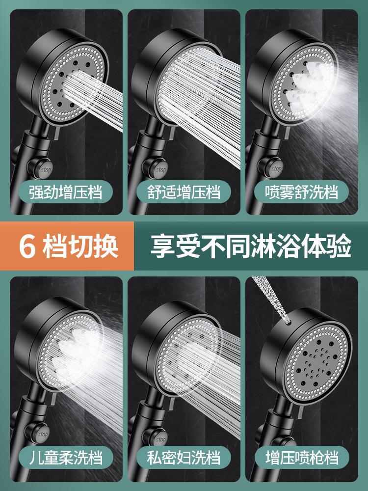 Adjustable Spray Pattern Shower Trim Stainless Steel Handheld Shower Head for Home Clearhalo 'Bathroom Remodel & Bathroom Fixtures' 'Home Improvement' 'home_improvement' 'home_improvement_shower_heads' 'Shower Heads' 'shower_heads' 'Showers & Bathtubs Plumbing' 'Showers & Bathtubs' 6381446