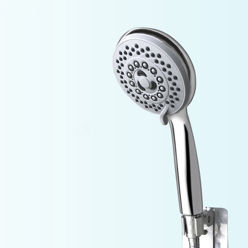Contemporary Style Shower Head Round Plastic Handheld Shower Head Hand Shower Hose not included Clearhalo 'Bathroom Remodel & Bathroom Fixtures' 'Home Improvement' 'home_improvement' 'home_improvement_shower_heads' 'Shower Heads' 'shower_heads' 'Showers & Bathtubs Plumbing' 'Showers & Bathtubs' 6381464