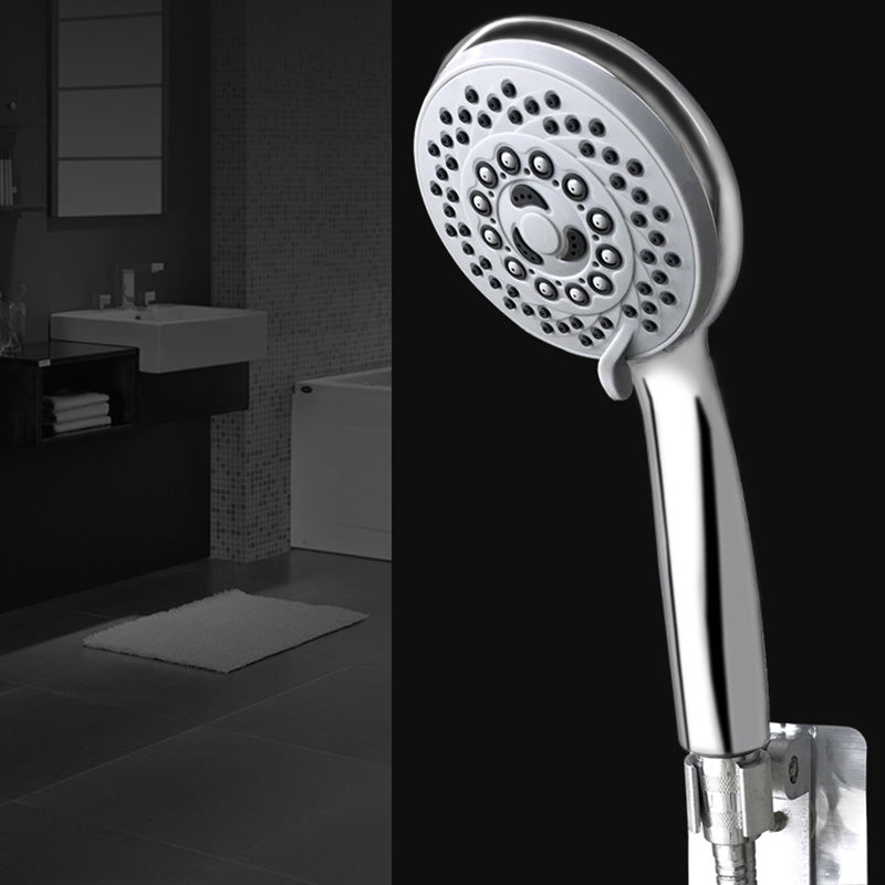 Contemporary Style Shower Head Round Plastic Handheld Shower Head Clearhalo 'Bathroom Remodel & Bathroom Fixtures' 'Home Improvement' 'home_improvement' 'home_improvement_shower_heads' 'Shower Heads' 'shower_heads' 'Showers & Bathtubs Plumbing' 'Showers & Bathtubs' 6381473