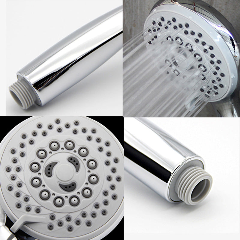 Contemporary Style Shower Head Round Plastic Handheld Shower Head Clearhalo 'Bathroom Remodel & Bathroom Fixtures' 'Home Improvement' 'home_improvement' 'home_improvement_shower_heads' 'Shower Heads' 'shower_heads' 'Showers & Bathtubs Plumbing' 'Showers & Bathtubs' 6381474