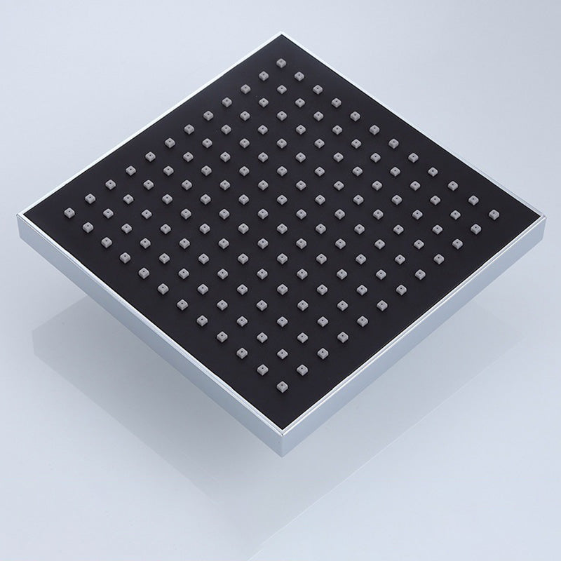 Modern Square Fixed Shower Head with Shower Arm Stainless Steel Wall-Mount Showerhead Clearhalo 'Bathroom Remodel & Bathroom Fixtures' 'Home Improvement' 'home_improvement' 'home_improvement_shower_heads' 'Shower Heads' 'shower_heads' 'Showers & Bathtubs Plumbing' 'Showers & Bathtubs' 6381509