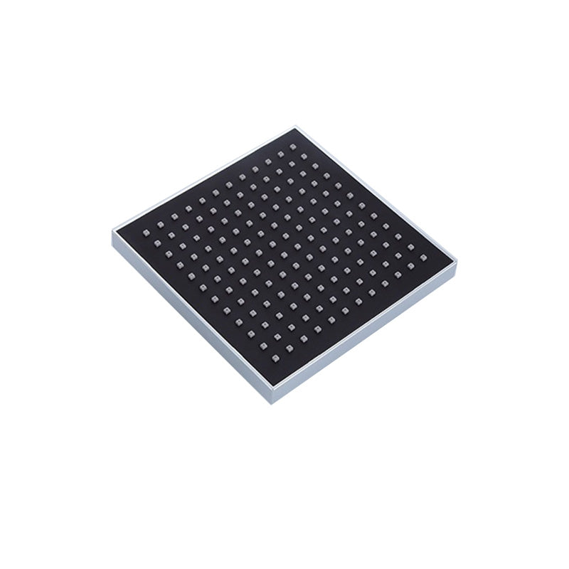 Modern Square Fixed Shower Head with Shower Arm Stainless Steel Wall-Mount Showerhead Clearhalo 'Bathroom Remodel & Bathroom Fixtures' 'Home Improvement' 'home_improvement' 'home_improvement_shower_heads' 'Shower Heads' 'shower_heads' 'Showers & Bathtubs Plumbing' 'Showers & Bathtubs' 6381510