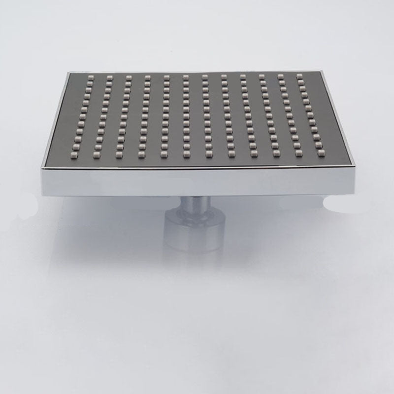 Modern Square Fixed Shower Head with Shower Arm Stainless Steel Wall-Mount Showerhead Clearhalo 'Bathroom Remodel & Bathroom Fixtures' 'Home Improvement' 'home_improvement' 'home_improvement_shower_heads' 'Shower Heads' 'shower_heads' 'Showers & Bathtubs Plumbing' 'Showers & Bathtubs' 6381512