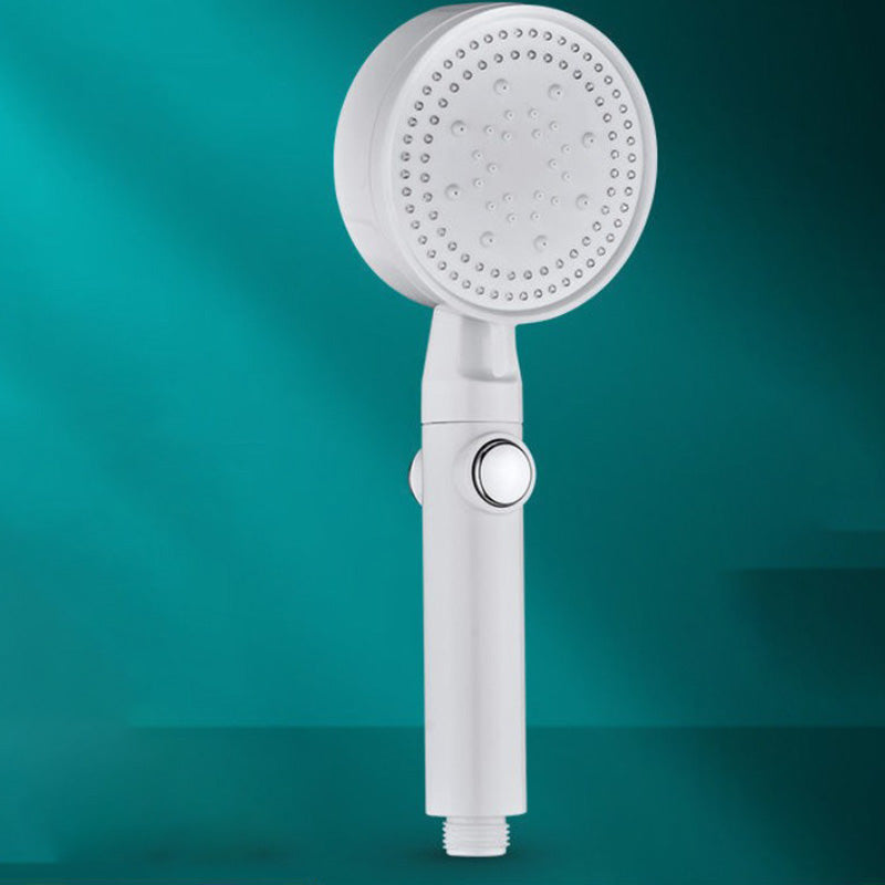 Plastic Shower Head Modern Bathroom Shower Head with Adjustable Spray Pattern White Hand Shower Clearhalo 'Bathroom Remodel & Bathroom Fixtures' 'Home Improvement' 'home_improvement' 'home_improvement_shower_heads' 'Shower Heads' 'shower_heads' 'Showers & Bathtubs Plumbing' 'Showers & Bathtubs' 6381518