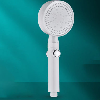 Plastic Shower Head Modern Bathroom Shower Head with Adjustable Spray Pattern White Hand Shower Clearhalo 'Bathroom Remodel & Bathroom Fixtures' 'Home Improvement' 'home_improvement' 'home_improvement_shower_heads' 'Shower Heads' 'shower_heads' 'Showers & Bathtubs Plumbing' 'Showers & Bathtubs' 6381518