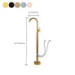 Modern 1-Handle Freestanding Faucet Floor Mounted Freestanding Bathtub Faucet Clearhalo 'Bathroom Remodel & Bathroom Fixtures' 'Bathtub Faucets' 'bathtub_faucets' 'Home Improvement' 'home_improvement' 'home_improvement_bathtub_faucets' 6381604