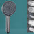 Modern Handheld Shower Head Round Standard Round Shower Heads Grey Hand Shower Clearhalo 'Bathroom Remodel & Bathroom Fixtures' 'Home Improvement' 'home_improvement' 'home_improvement_shower_heads' 'Shower Heads' 'shower_heads' 'Showers & Bathtubs Plumbing' 'Showers & Bathtubs' 6382912