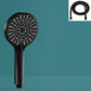 Modern Handheld Shower Head Round Standard Round Shower Heads Black Shower Head with Hose Clearhalo 'Bathroom Remodel & Bathroom Fixtures' 'Home Improvement' 'home_improvement' 'home_improvement_shower_heads' 'Shower Heads' 'shower_heads' 'Showers & Bathtubs Plumbing' 'Showers & Bathtubs' 6382924