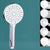 Modern Handheld Shower Head Round Standard Round Shower Heads Silver Hand Shower Clearhalo 'Bathroom Remodel & Bathroom Fixtures' 'Home Improvement' 'home_improvement' 'home_improvement_shower_heads' 'Shower Heads' 'shower_heads' 'Showers & Bathtubs Plumbing' 'Showers & Bathtubs' 6382927