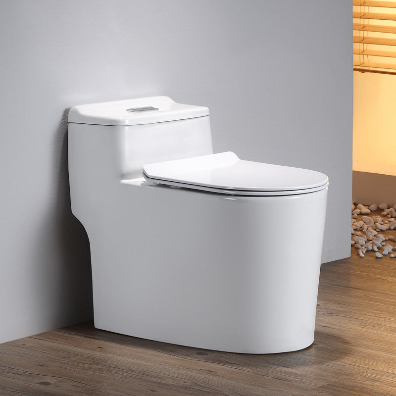 Siphon Jet Porcelain Toilet Bowl One-Piece Toilet Floor Mounted Urine Toilet Clearhalo 'Bathroom Remodel & Bathroom Fixtures' 'Home Improvement' 'home_improvement' 'home_improvement_toilets' 'Toilets & Bidets' 'Toilets' 6387038
