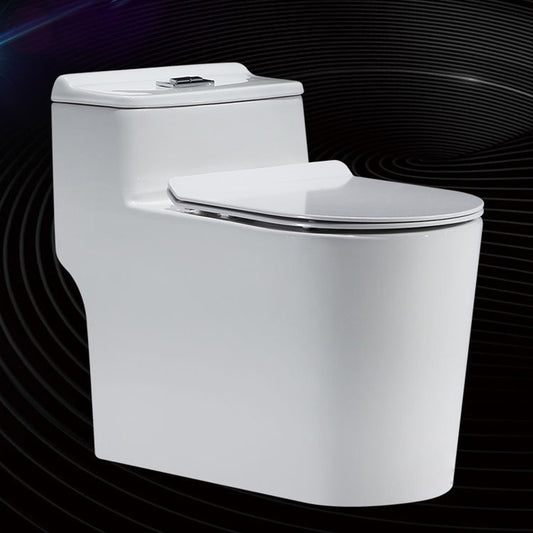 Siphon Jet Porcelain Toilet Bowl One-Piece Toilet Floor Mounted Urine Toilet Clearhalo 'Bathroom Remodel & Bathroom Fixtures' 'Home Improvement' 'home_improvement' 'home_improvement_toilets' 'Toilets & Bidets' 'Toilets' 6387041
